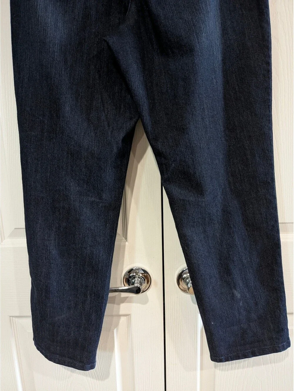 Style & Co Women's Slim Leg Jeans, Dark Blue, Size 14S, Stretch Denim, 5 Pocket - Picture 9 of 13